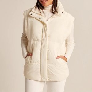 Abercrombie & Fitch Cream Vest